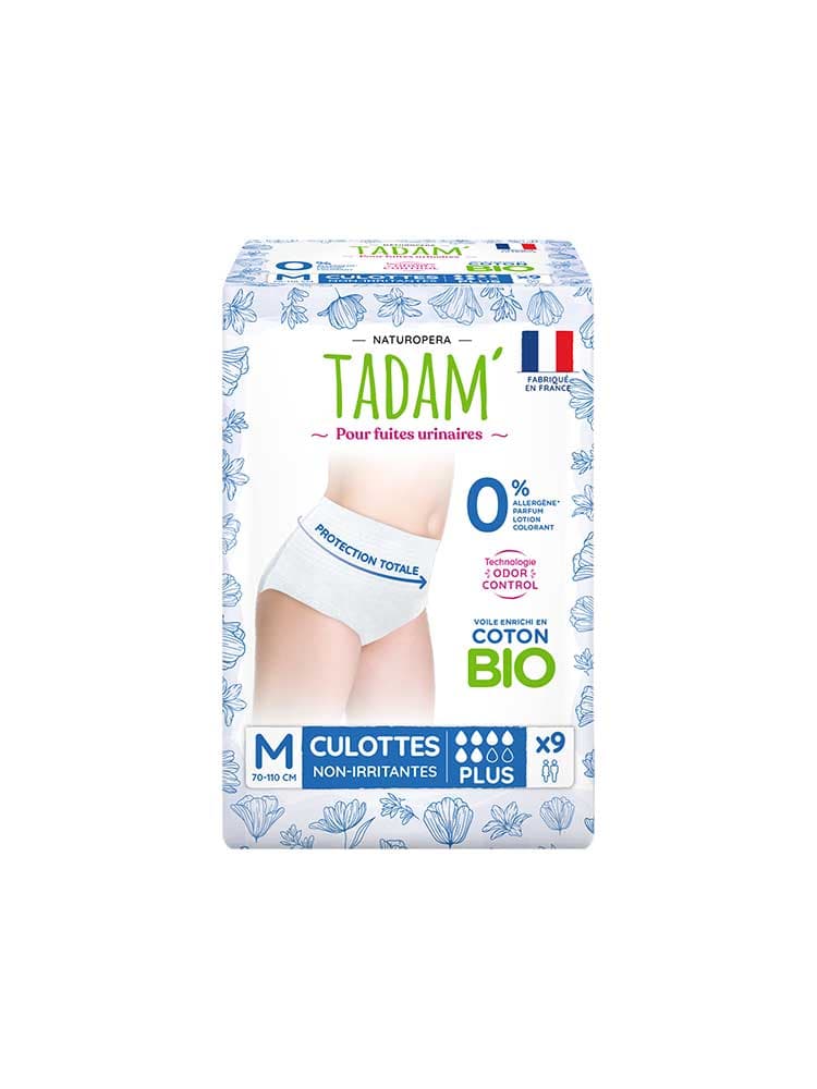 Tadam' Culottes pour Fuites Urinaires Plus Taille M 9 Unités